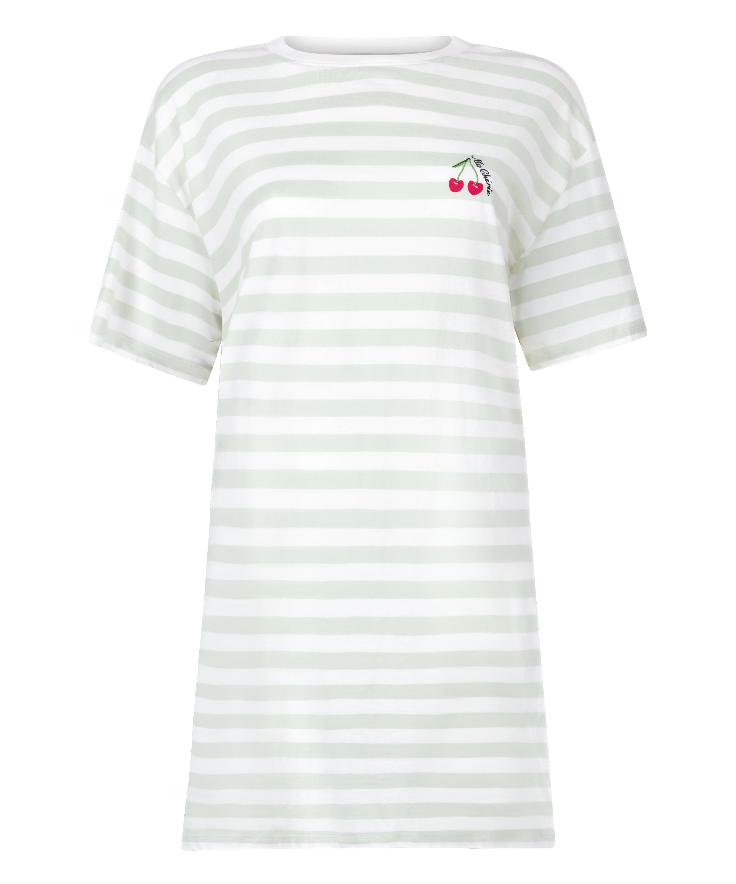 Camisón de escote redondo, Verde, main