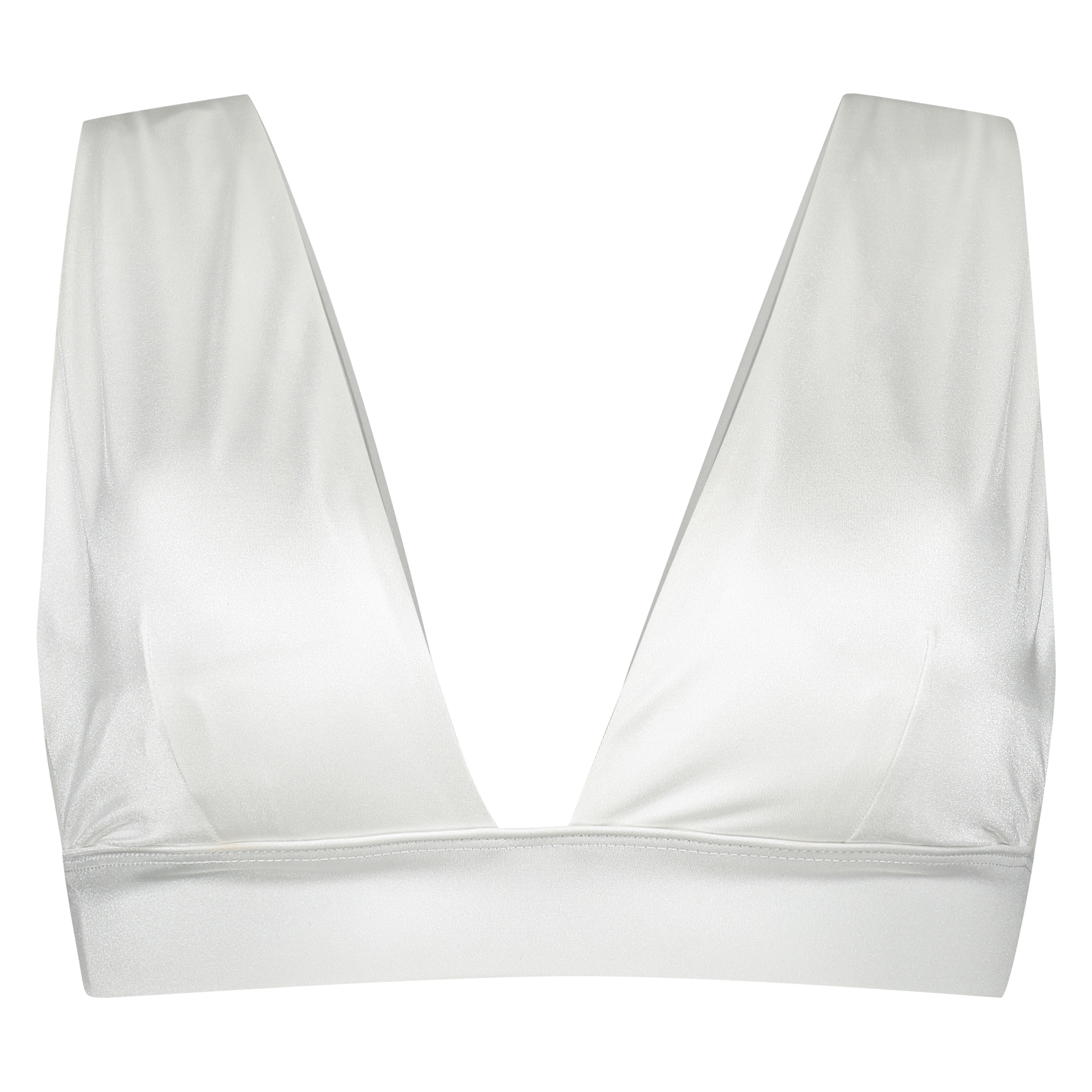 Top de bikini triangular Lola, Blanco, main