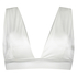 Top de bikini triangular Lola, Blanco