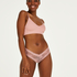 Brasile&ntilde;a en forma de V burn-out mesh, Rosa