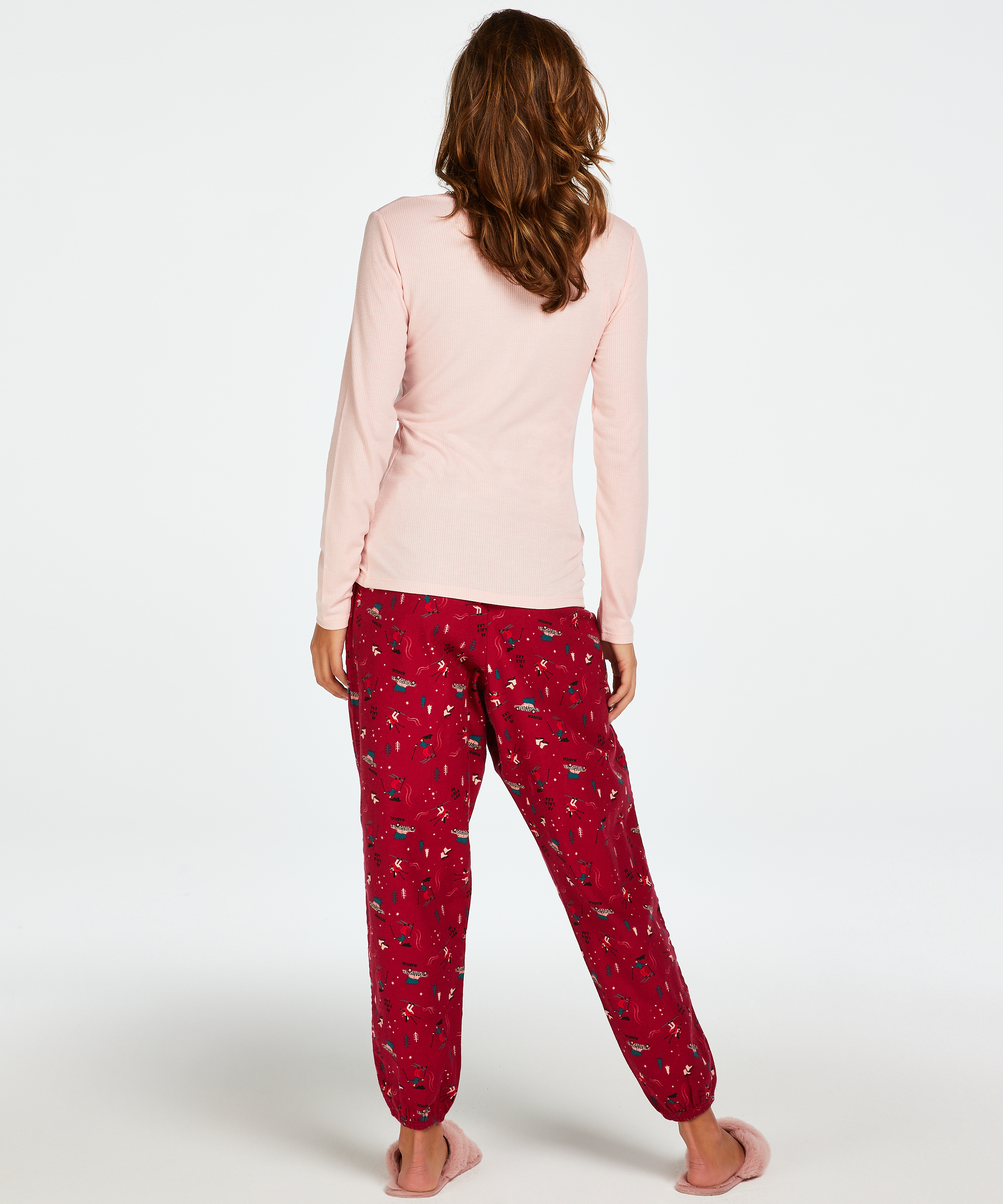 Pantalón de pijama Petite Twill, Rojo, main