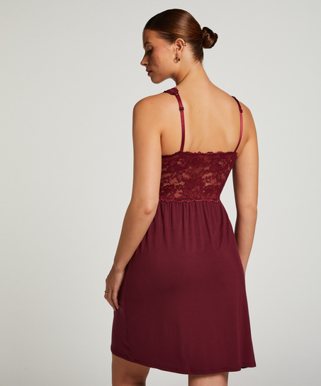 Vestido lencero Nora Lace, Morado