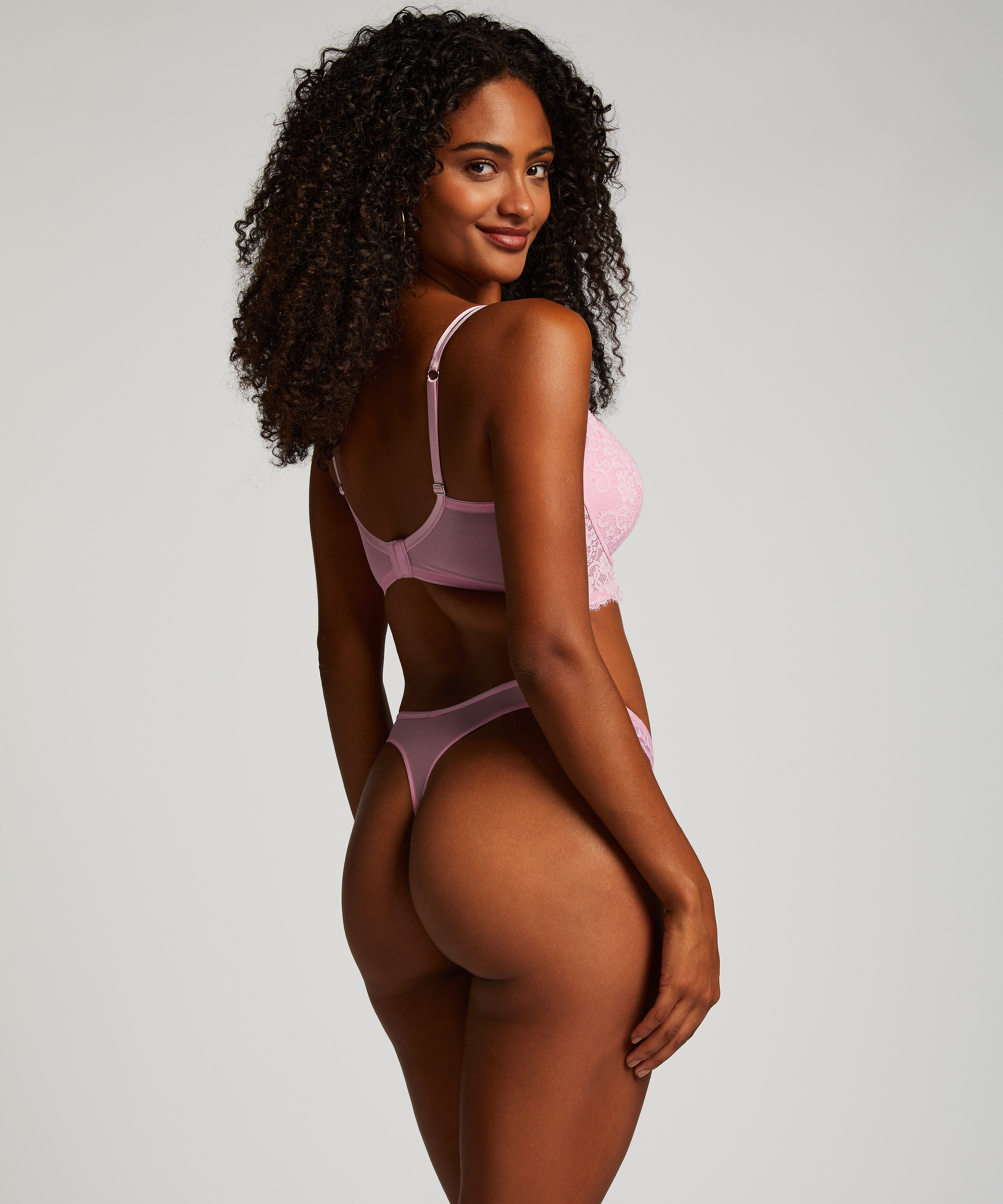 Sujetador longline push-up con aros preformado Lidia, Rosa, main