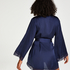 Petite Kimono de sat&eacute;n meili, Azul