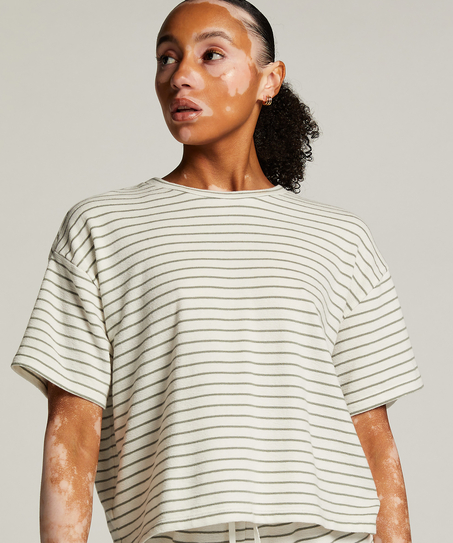 Top de pijama Jacket, Blanco