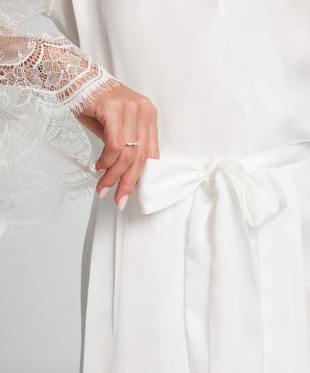 Kimono Satin, Blanco