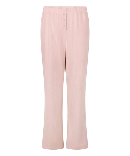 Pantal&oacute;n de pijama Pointelle, Rosa