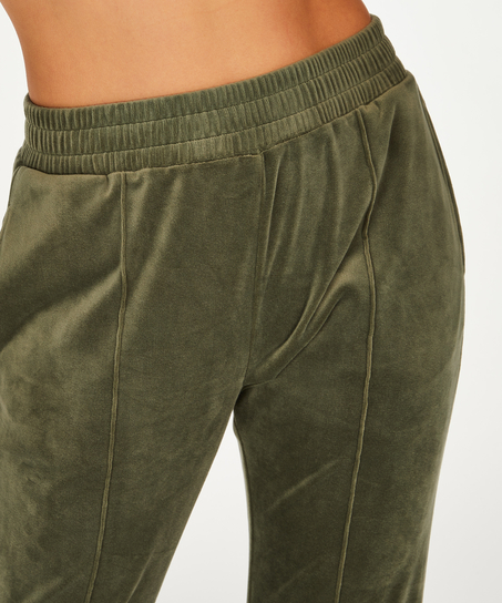 Pantal&oacute;n Petite de deporte de terciopelo, Verde