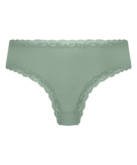 Brasile&ntilde;a en forma de V burn-out mesh, Verde