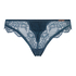 Tanga de tiro alto Janelle Curvy Lucy Hale, Azul