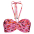 Top de bikini push-up Floral Copa A - E, Rosa