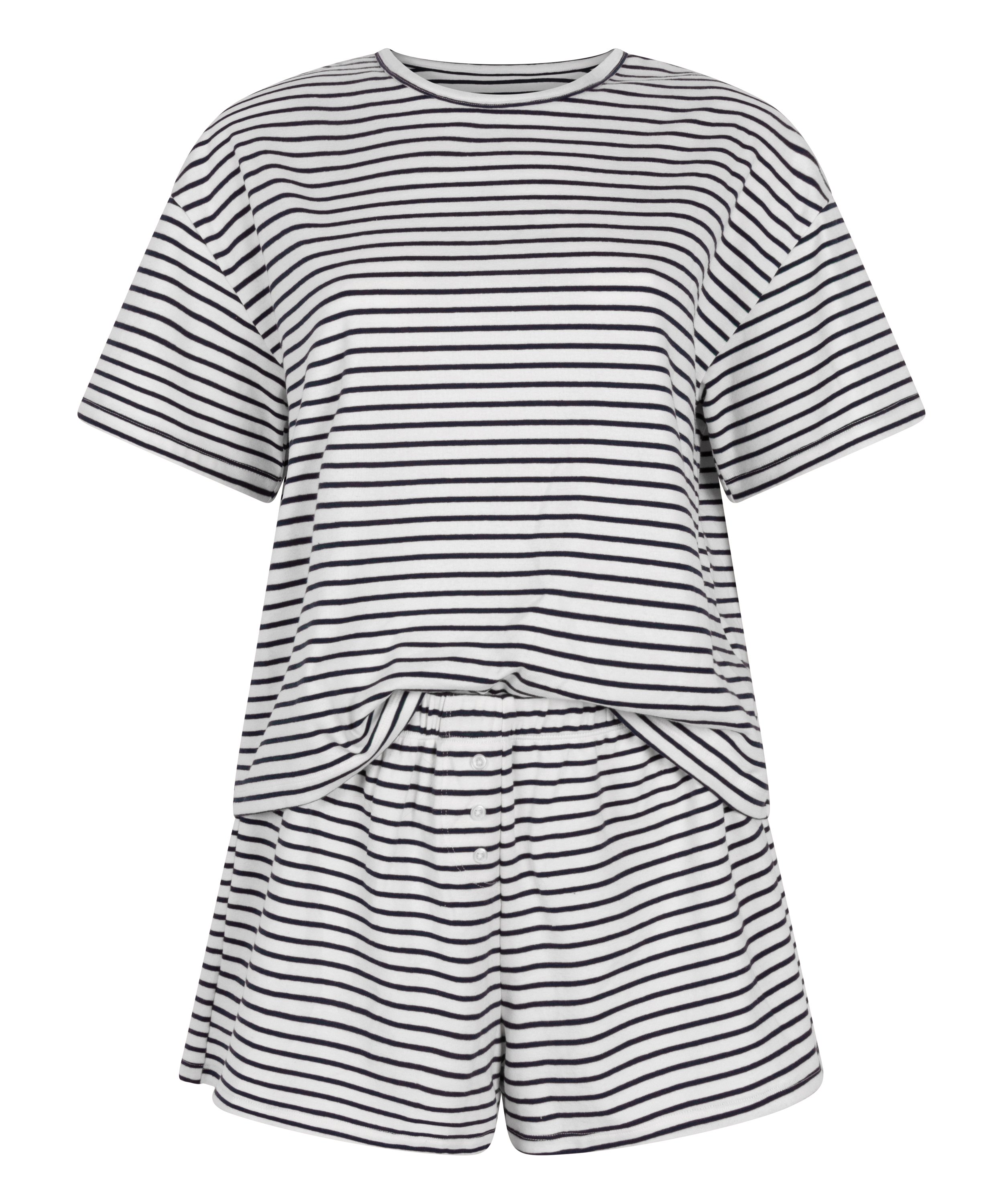 Conjunto de pijama de punto jersey, Azul, main