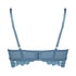 Sujetador preformado sin aros longline Shiloh, Azul