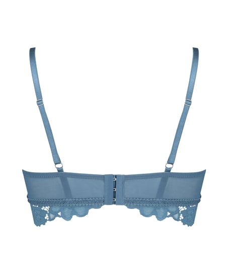 Sujetador preformado sin aros longline Shiloh, Azul