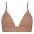 Triangular Bralette Smooth, Marrón