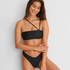 Braguita de bikini de tiro alto Rio HKM x NA-KD, Negro