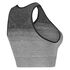 Sujetador deportivo de cuello alto y nivel 2 Ombre de HKMX, Gris