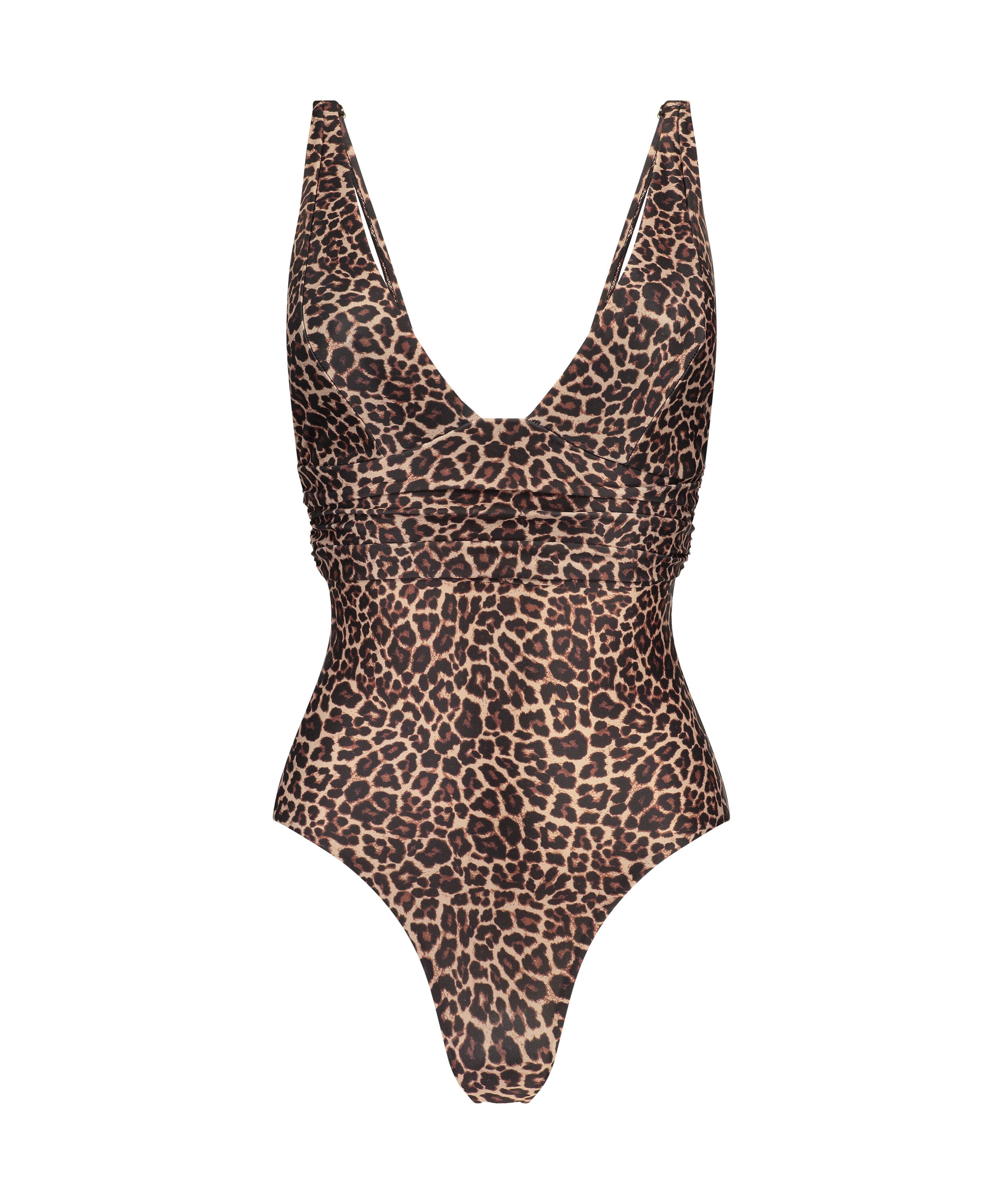 Bañador reductor Luxe, Marrón