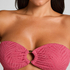 Top de bikini bandeau Lanai, Rosa