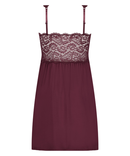 Vestido lencero Nora Lace, Morado