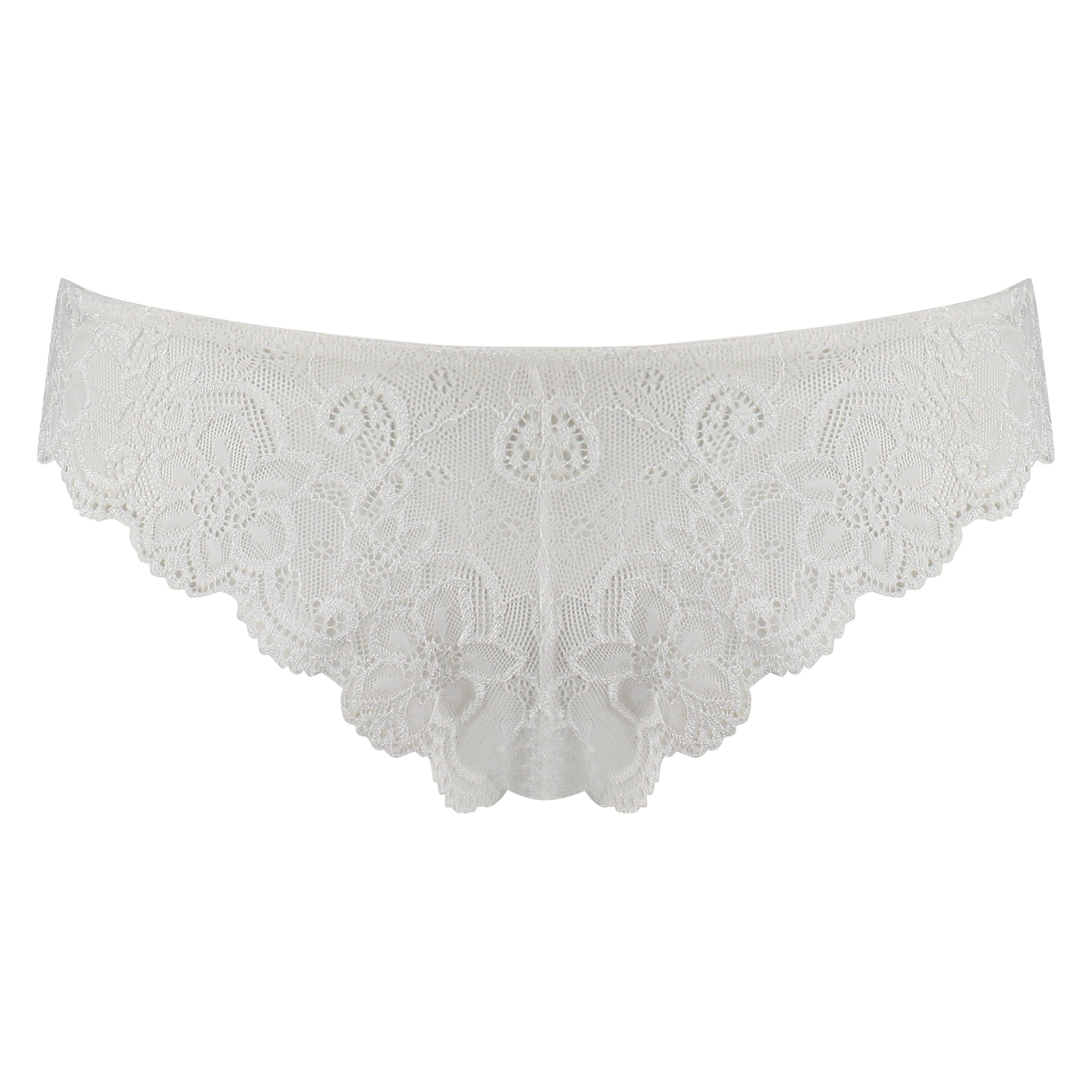 Brasileña Rosie wetlook lace, Blanco, main