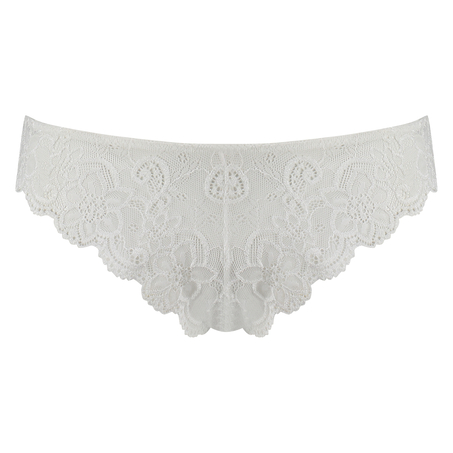 Brasileña Rosie wetlook lace, Blanco