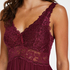 Vestido combinaci&oacute;n Modal Lace, Morado