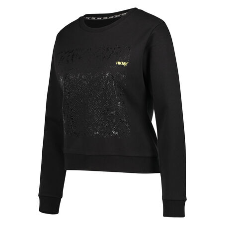 Sudadera corta HKMX, Negro