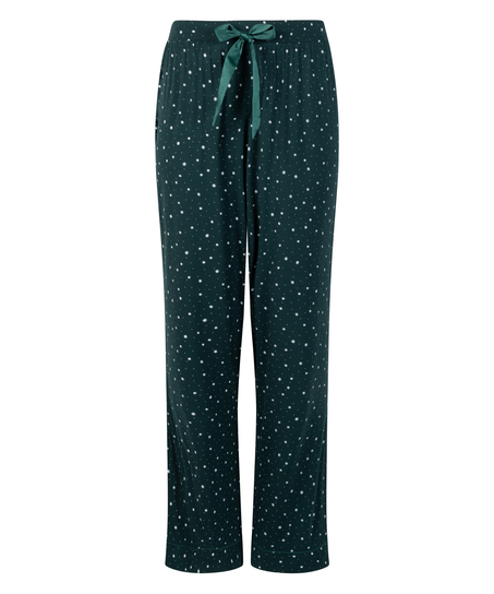 Pantal&oacute;n de pijama Jersey, Verde