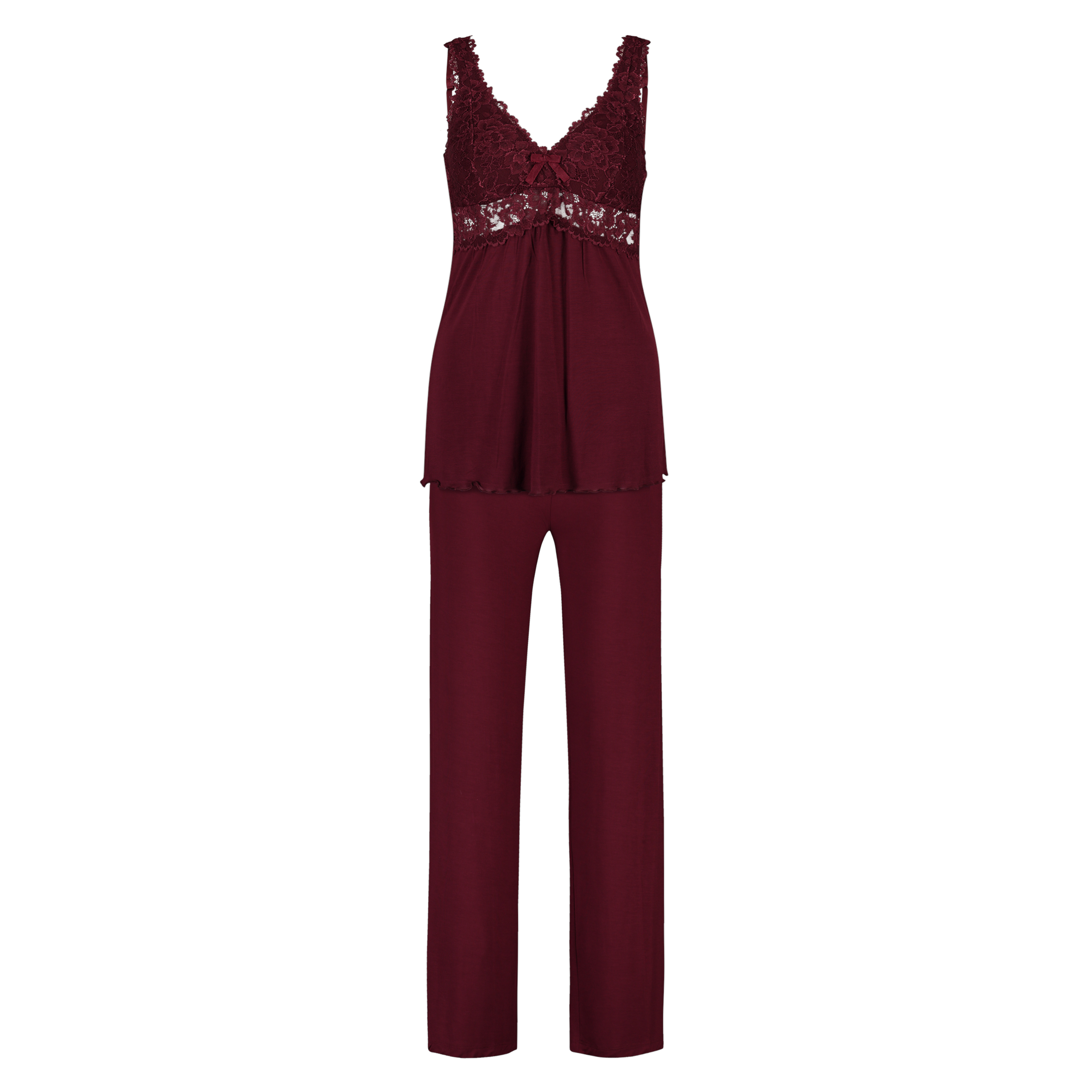 Pyjamaset Modal lace, Rojo, main