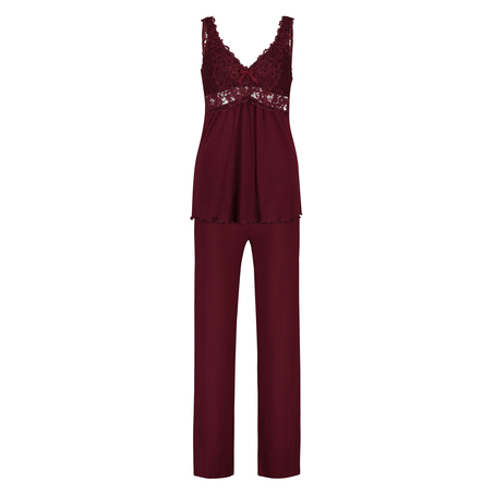 Pyjamaset Modal lace, Rojo
