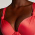 Top de bikini push-up Luxe Copa A - E, Rojo