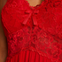 Vestido lencero Nora Lace, Rojo