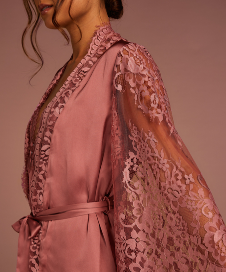 Kimono de encaje, Rosa