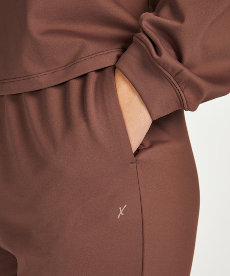 HKMX Pantalones de deporte Flow, marrón