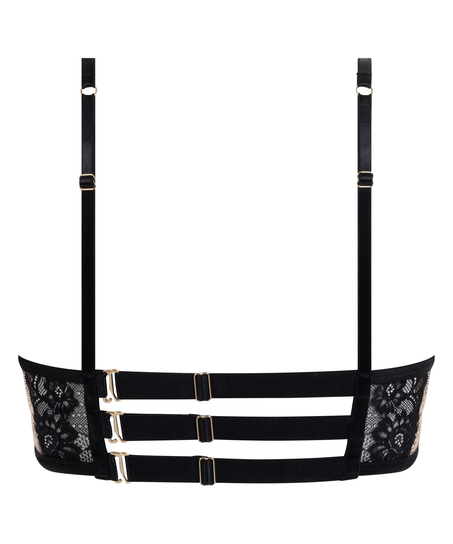 Sujetador longline de aros no preformado Nisha, Negro