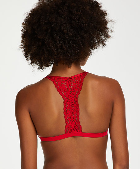 Bralette triangular preformado Rose, Rojo