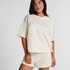Pyjama Set Cotton Jersey Short, Blanco