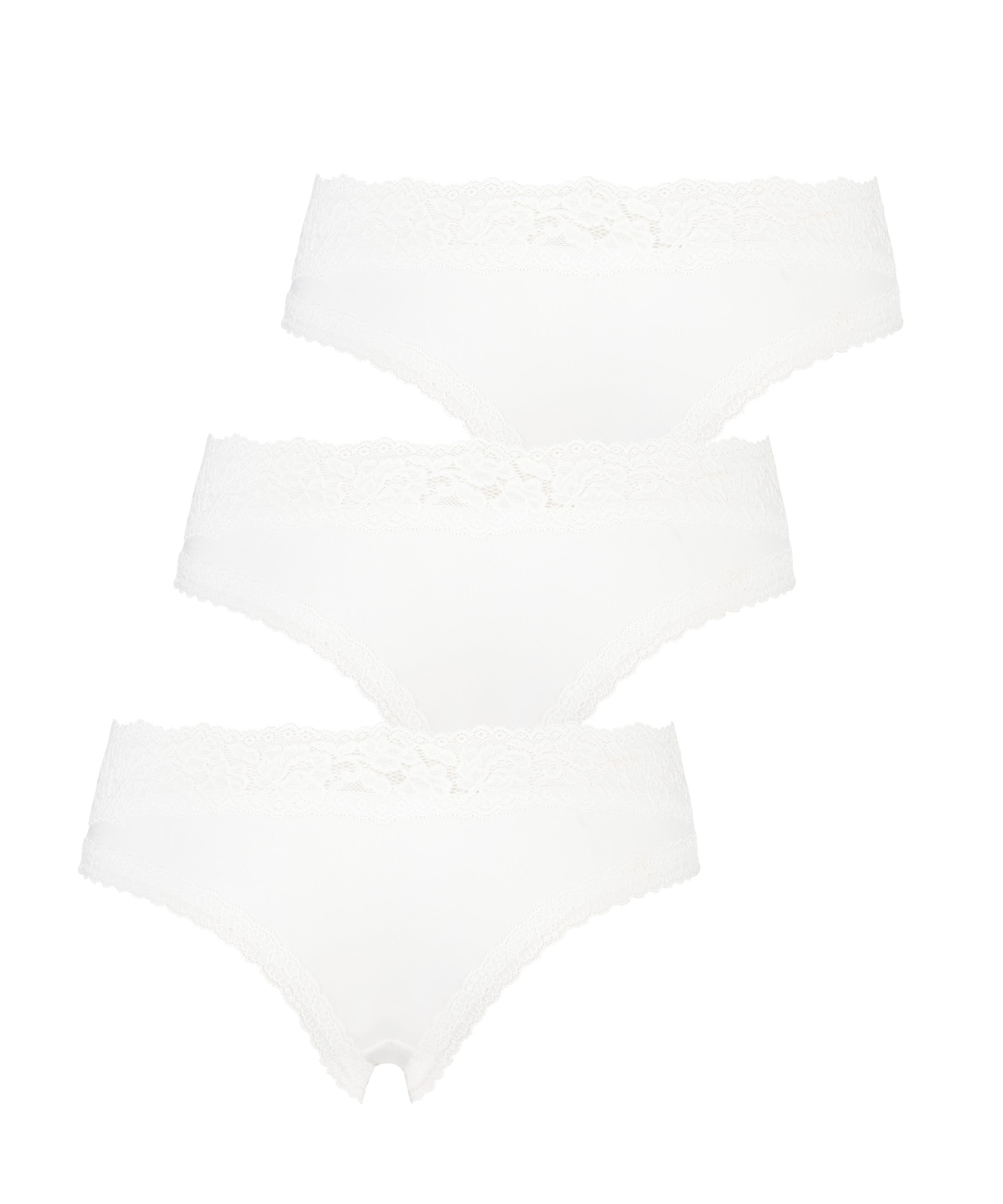 Pack de 3 pantalones cortos brasileños Dakota, Blanco, main