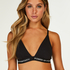 Bralette de tri&aacute;ngulo Cutie, Negro