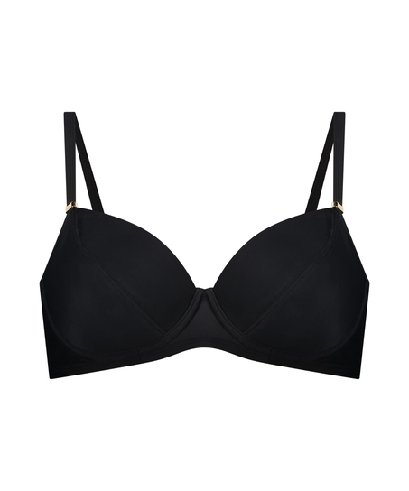 Top de bikini Luxe, Negro