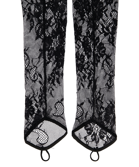Guantes de encaje, Negro