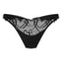 Tanga de tiro alto Olivia, Negro