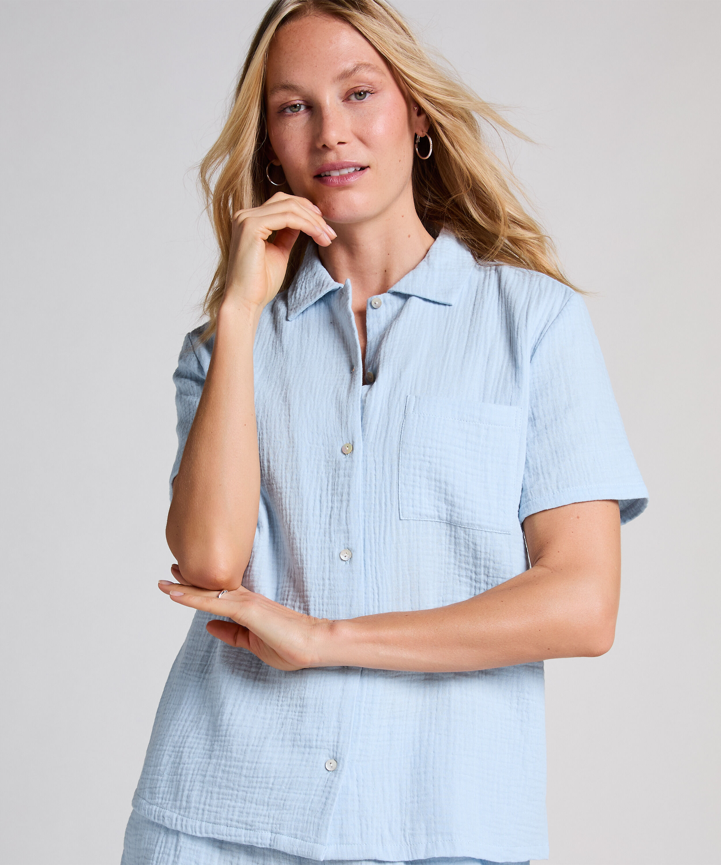 Chaqueta de muselina, Azul