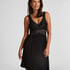 Vestido lencero Nora Lace, Negro