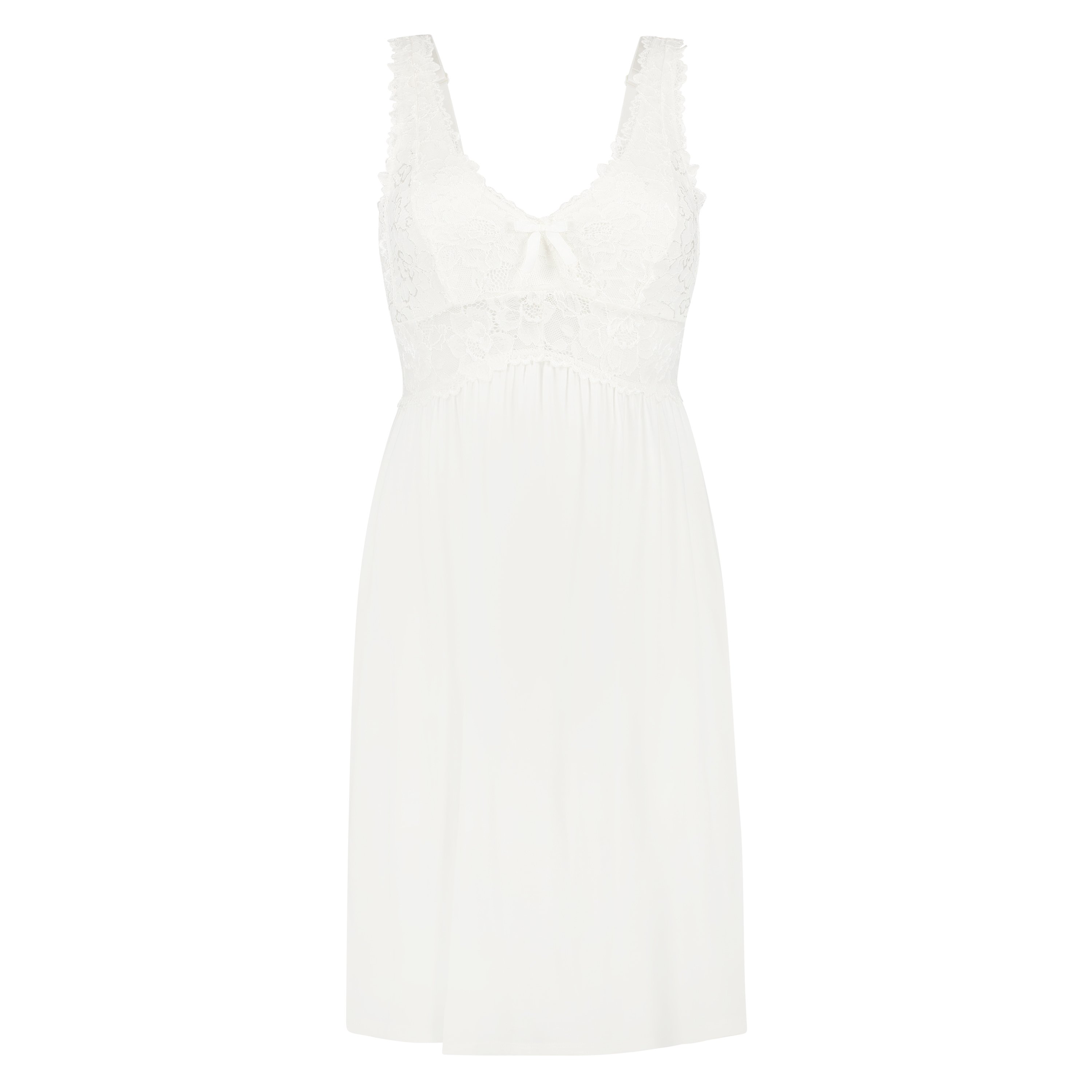 Vestido lencero Nora Lace, Blanco, main