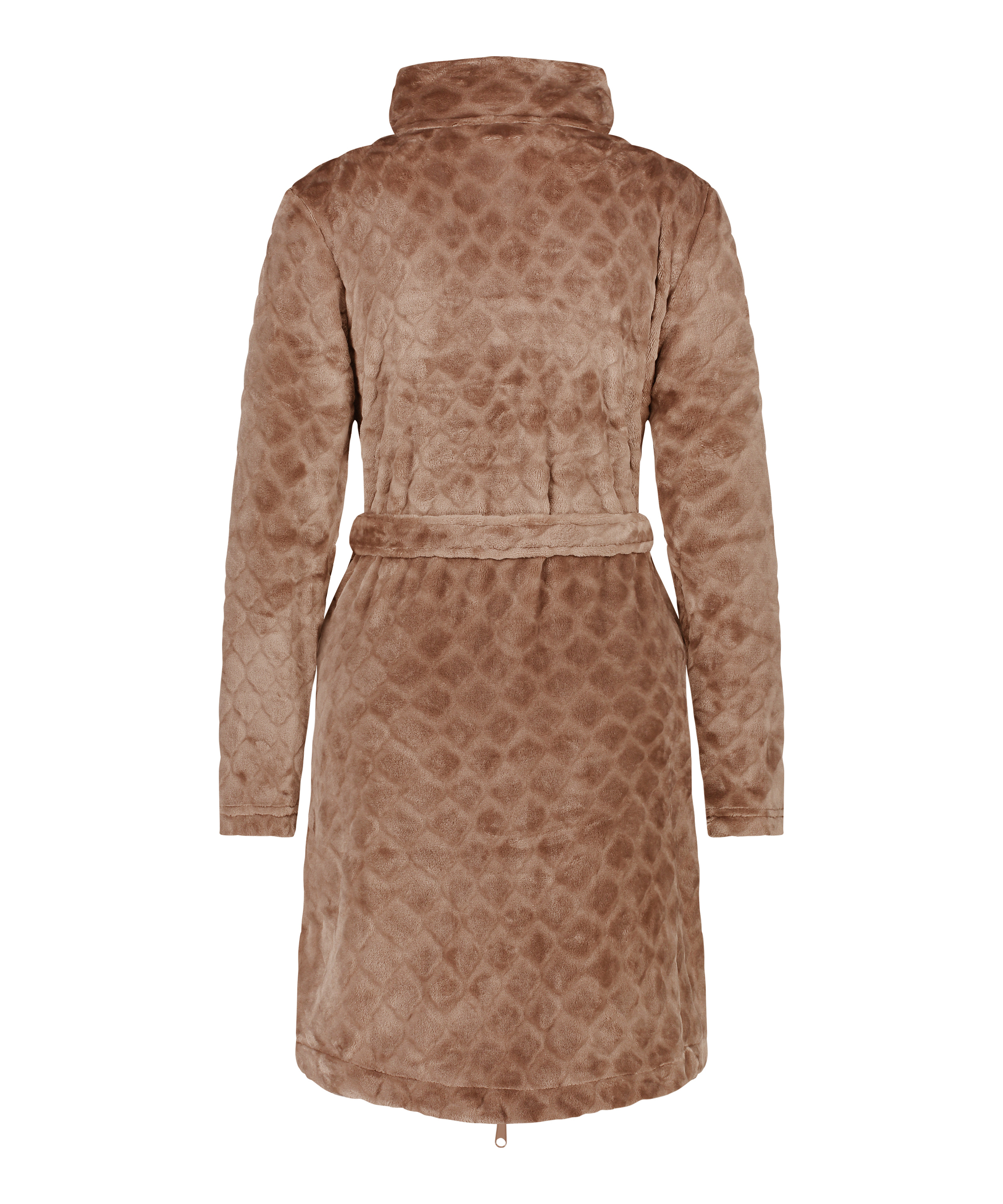 Albornoz Zip Fleece, Marrón, main