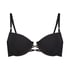 Top de bikini Holbox, Negro