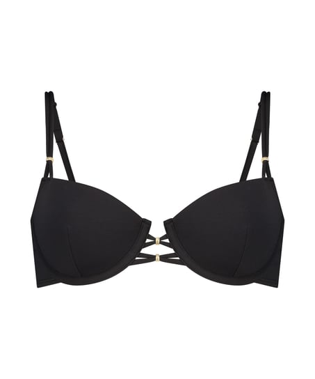 Top de bikini Holbox, Negro