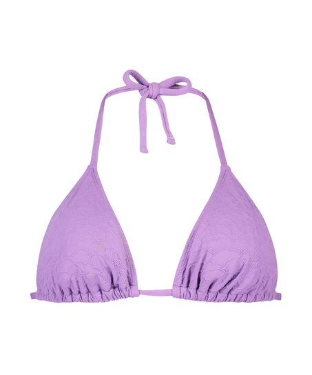 Top de bikini de triángulo Libby, Morado